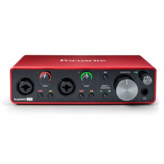 Interface de Áudio Focusrite Scarlett 2i2 Terceira Geração