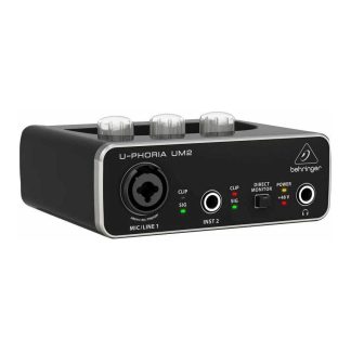 Interface de Áudio Behringer U-Phoria Um2