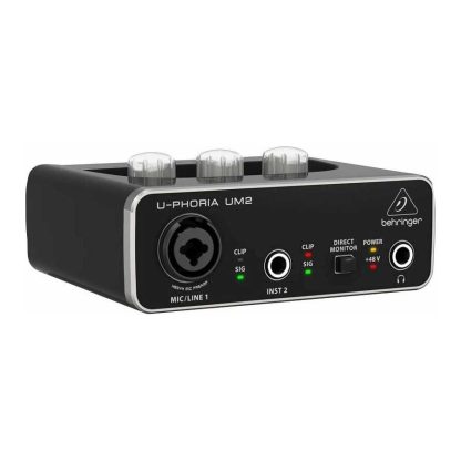 Interface de Áudio Behringer U-Phoria Um2