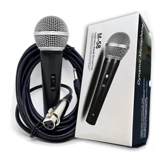 Microfone Dinâmico para Palco XLR P10