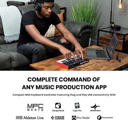 AKAI Professional MPK Mini MK3 Black 25 Teclas Midi - Imagem 2