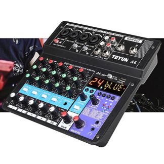 Mesa de Som 8 Canais 48v P10 Xrl Bluetooth